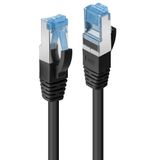 30m Cat.6A S/FTP LSZH Network Cable, Black RJ45, M/M, 500MHz, Copper