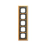 1725-833 Cover Frame Busch-dynasty® polished brass decor anthracite