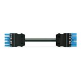 pre-assembled interconnecting cable Cca Socket/plug blue
