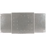 Mounting plate + front plate for HxW=200x600mm, NZM2, horizontal, with rotary door handle