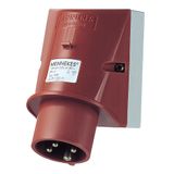 Mennekes Wall mounted inlet, 32A4p6h400V, IP44 348