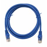 Patchcord RJ45 unshielded, Cat.5e, PVC, blue, 2.0m