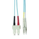 FO Patchcord Duplex LC/SC, 50/125æm OM3, LS0H-3, aqua, 5.0m