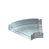 RBM 45 840 FS  Bend 45°, Magic 85, horizontal, with quick coupling, 85x400, Steel, St, strip galvanized, DIN EN 10346