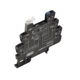 Relay socket, IP20, 24 V UC ±10 %, Rectifier, 1 CO contact , 10 A, Scr