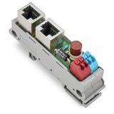 Interface module RJ-45 with power jumper contacts
