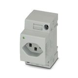 Socket outlet for distribution board Phoenix Contact EO-J/UT/LED 250V 16A AC