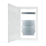 Frame, door and insert for media enclosure BK0857, 3-rows