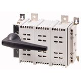 DC switch disconnector, 800 A, 2 pole, 1 N/O, 1 N/C, with grey knob, service distribution board mounting