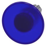 Illuminated mushroom pushbutton, 22 mm, round, metal, shiny, blue, 60 mm, latching, pull-to-unlatch  3SU1051-1CA50-0AA0-Z Y13