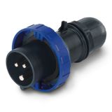 PLUG 16A 2P+E 6h IP66/IP67/IP69 200-250V