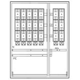 Mehrfach Hausanschlussk. STW Mš, 5HA-2EW, 1200x1000x350mm