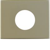 Centre plate for push-button/pilot lamp E10, arsys, light bronze matt,