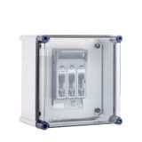 Fuse switch enclosure with XNH size 00, 3-pole