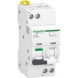Residual current breaker with overcurrent protection (RCBO), Acti9 iCV40, 1P+N, 10 A, C Curve, 6000 A, 30 mA, AC type