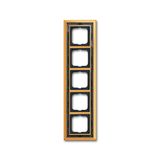 1725-833-500 Cover Frame Busch-dynasty® polished brass decor anthracite