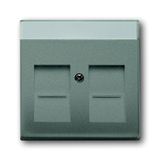 1800-803 CoverPlates (partly incl. Insert) Busch-axcent®, solo® grey metallic