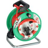Brennenstuhl Garant® G IP44 garden cable reel (Outdoor reel extension lead with 23+2m cable in red, special plastic, temporary and limited outdoor use