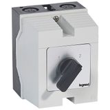 Cam switch - changeover switch w/o off - PR 21 - 4P - 25 A - box 96x120 mm