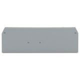 End and intermediate plate 2 mm thick gray