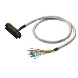 PLC-wire, Digital signals, 18-pole, Cable LiYY, 3 m, 0.25 mm²