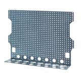 PM2x18G mounting plate perforated - bent for the socket