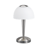 Ventura LED table lamp brushed steel