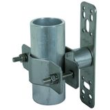Wall mounting bracket StSt with cleat for pipes D 40-50mm for DEHNiso-
