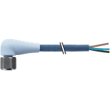 M12 fem. 90° A with cable F&B Pro TPE-S 5x0.34 bu UL rob+dragch 50m