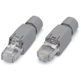 ETHERNET RJ-45 connector, IP20 ETHERNET 10/100 Mbit/s for field assemb