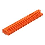 THT female header angled Pin spacing 5.08 mm orange