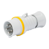 STRAIGHT PLUG HP - IP44/IP54 - 3P+N+E 32A 100-130V 50/60HZ - YELLOW - 4H - SCREW WIRING