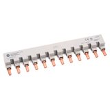 Busbar, 1-Phase, 12 Pin, for 12 Circuit Breakers
