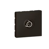 Mosaic single male TV socket 2 modules - matte black