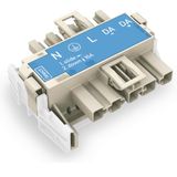 Linect® T-connector 5-pole Cod. I blue