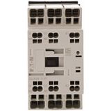 Contactor, 3 pole, 380 V 400 V 18.5 kW, 1 N/O, 1 NC, 110 V 50 Hz, 120 V 60 Hz, AC operation, Push in terminals