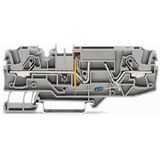 2-conductor fuse terminal block for automotive blade-style fuses with