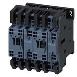 Reversing contactor assembly AC-3, 7.5 kW/400 V 230 V AC, 50/60 Hz, 3-pole S0