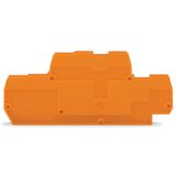 End and intermediate plate 2 mm thick orange