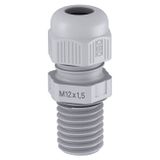 V-TEC VM L40 SGR Cable gland, long metric thread, silver grey