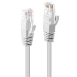 0.5m Cat.6 U/UTP Network Cable, White RJ45, M/M, 250MHz, Copper