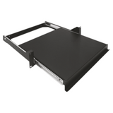 19'' SLIDING SHELF - DEPTH 410MM - 2U - BLACK