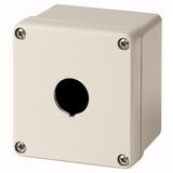 Surface mounting enclosure, metal, 1 mounting location