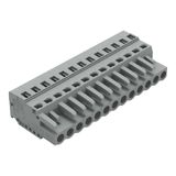 1-conductor female connector CAGE CLAMP® 2.5 mm² gray