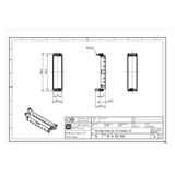 Han hinged frame plus, for 8 modules A-H