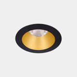 Downlight Play Deco Symmetrical Round Fixed 11.9W LED warm-white 2700K CRI 90 33.4º Black/Gold IP54 875lm