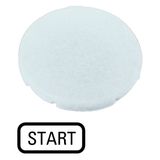 Button plate, flat white, START