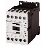 Contactor, 3 pole, 380 V 400 V 7.5 kW, 1 N/O, 220 V 50/60 Hz, AC operation, Screw terminals