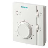 RAA31.26 - Electromechanical room thermostat with on/off switch and LED, auxillary switch and LED