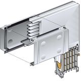 ZU50400412 Vertical elbow for prefabricated electrical conduit MR 250A type B